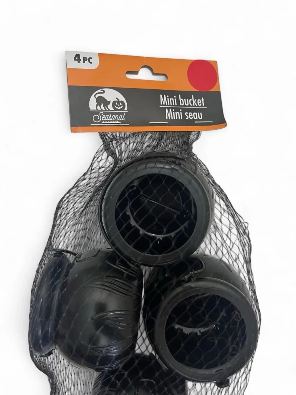 4 Mini Black Cauldron Buckets Buckets Home Halloween School Decor Brand New